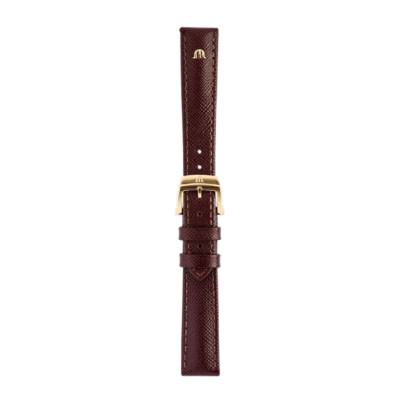 Bracelet De Montre En Cuir De Vachette Véritable 16 Mm - Fait Main En France - Marron Clair