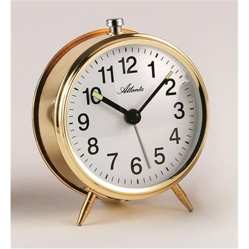 Réveil Mécanique Doré Fer à Cheval – Vintage Rétro En Métal, Sonnerie Forte, Diamètre 7 Cm, Décoration Chambre
