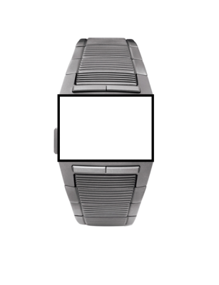 Bracelet de montre en cuir Junghans Mega 1000 titanium découpe spéciale n°6010