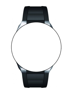 Bracelet de montre en silicone noir Junghans Spektrum découpe spéciale n°6032