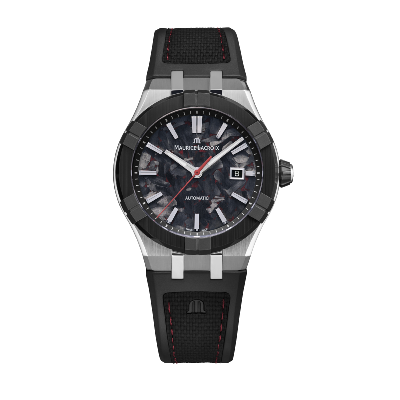AIKON-IC Automatic Frozen Carbon rouge 43mm AC6008-SSL20-530-2 