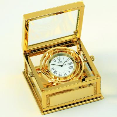 Pendulette marine Crystal Box dorée HR350635/1 Jaccard