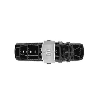 Bracelet cuir noir Aikon 24mm ML800-005035 Maurice Lacroix