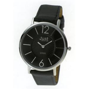 Montre Just Homme Quartz, avec bracelet en cuir véritable