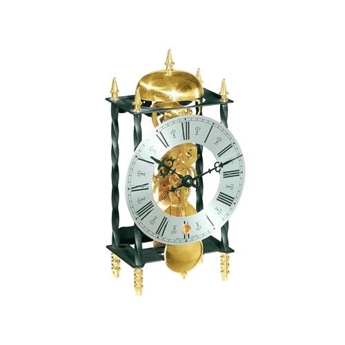 Pendule à poser Galahad II 22734-000701, mouvement mécanique squelette 14 jours, en fer forgé