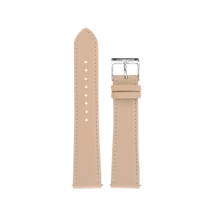 Bracelet de montre en cuir beige crème Junghans Meister Driver Handaufzug 20mm n°6433