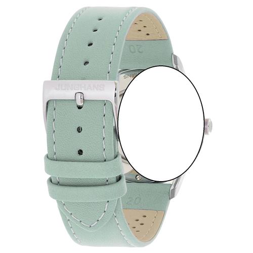 Bracelet de montre en cuir vert menthe Junghans Meister Driver Automatic 20mm n°6496