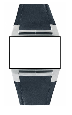 Bracelet de montre en cuir Junghans Mega 1000 découpe spéciale n°7174