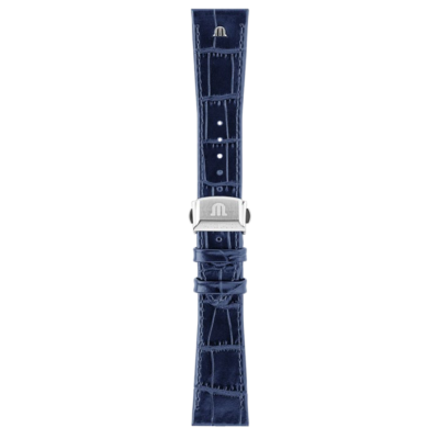 Bracelet cuir bleu Pontos 21mm ML800-005065 Maurice Lacroix