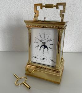 Pendule d'officier L'Epée VENITIENNE à phases de lune 703.21