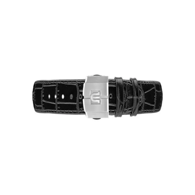 Bracelet cuir noir Aikon 25mm ML740-005055 Maurice Lacroix