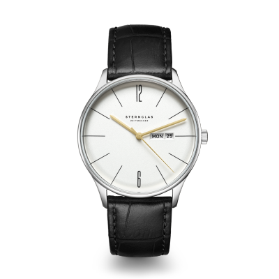 BERLIN argenté cuir noir S01-BE10-HE04