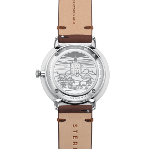 Montre édition limitée HAMBURG AUTOMATIQUE EDITION NEUWERK gris baryté argent S02-HHN11-VI11