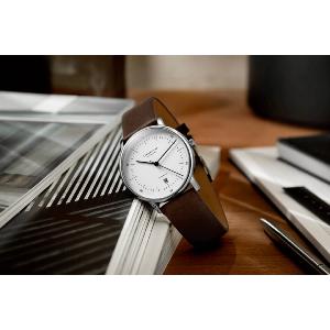 Montre NAOS/A AUTOMATIQUE blanc argent - Bracelet brun foncé S02-NA01-PR04