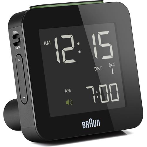 Réveil carré noir digital Braun, radio-piloté BC09B-DCF