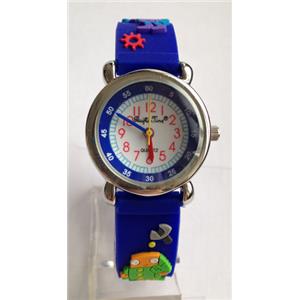 Montre enfant bracelet bleu motifs robots - pour garçons