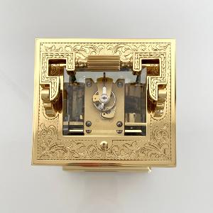 Pendule d'officier gravée L'Epée VENITIENNE cache aux oiseaux 703.53G