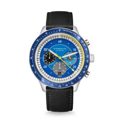 Montre TACHYMETER 2.0 - Bracelet cuir noir S01-TM06-MO01