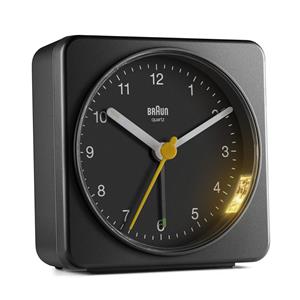 Réveil Braun carré noir silencieux XL 78mm BC03B