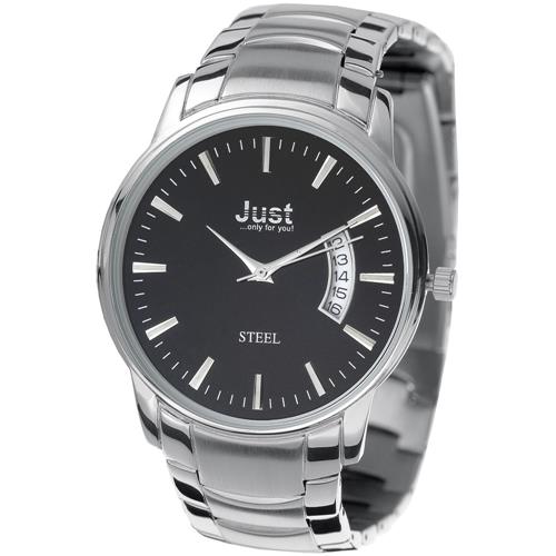 Montre Just Homme Quartz, avec bracelet en acier inoxydable
