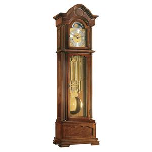 Horloge de parquet Temple 01093-031171, mouvement mécanique 8 jours à balancier, boîtier en noyer, 3 mélodies au choix (Westminster, Whittington, St Michael)