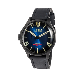 Montre DARKMOON 3341 46.5mm acier PVD noir bleu EDITION KAMA