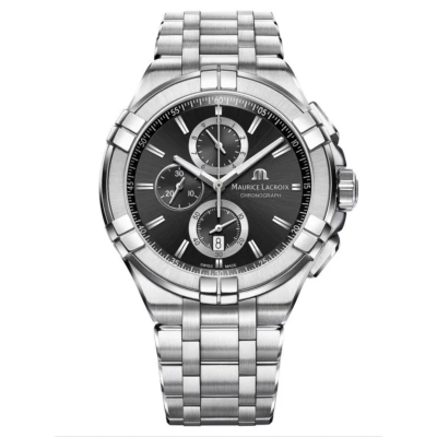 AIKON Quartz Chronograph 44mm tout acier AI1018-SS002-330-1