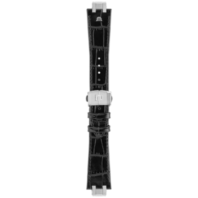 Bracelet cuir noir Aikon 25mm ML800-005050 Maurice Lacroix