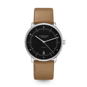 NAOS noir argent cuir brun clair S02-NA53-PR01