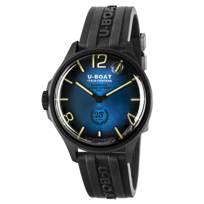 Montre DARKMOON 2028 46.5mm PVD noir cadran bleu 25ème anniversaire