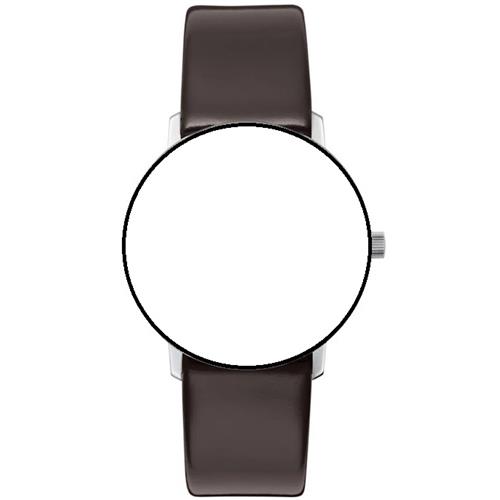 Bracelet de montre en cuir marron laqué Junghans max bill Ladies quartz 17mm n°6187
