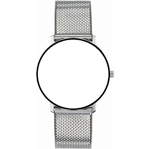 Bracelet milanais finition polie pour montre Junghans max bill Ladies quartz 17mm n°6188