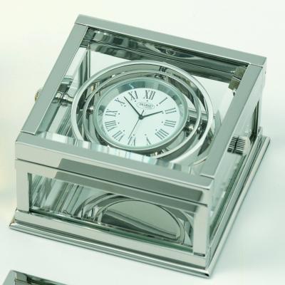 Pendulette marine Crystal Box argentée HR350635/2 Jaccard