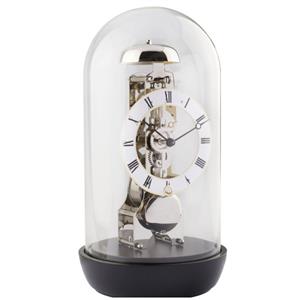 Pendule à poser, fine en bois massif 23019-740791, mouvement mécanique squelette 14 jours