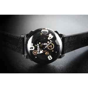 Montre U-65 3355 44mm noir silicone noir PVD