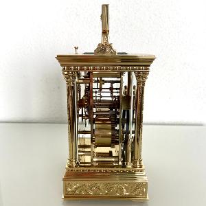 Pendule d'officier gravée L'Epée VENITIENNE cache aux oiseaux 703.53G