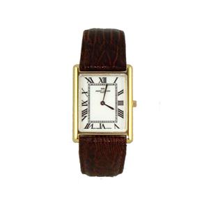 Montre suisse Jaquet Girard homme - boîtier rectangulaire - bracelet cuir bordeaux Z170-022