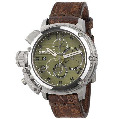 Montre CHIMERA CHRONO Verte 9591 46mm acier