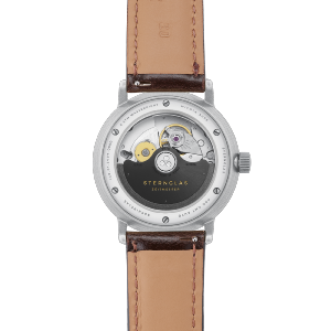NAOS Pro GMT automatique argenté cuir noir S02-NG10-BR03