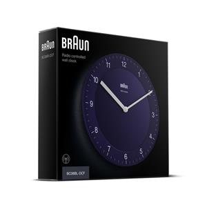 Pendule murale bleue Braun 20cm radio-pilotée, BC06BL-RC
