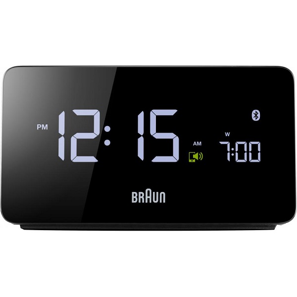 Réveil Braun BNC020BK noir connecté affichage digitale sur secteur