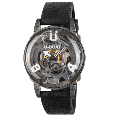 Montre U-65 3354 44mm gris silicone noir PVD