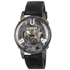 Montre U-65 3354 44mm gris silicone noir PVD