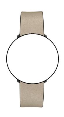 Bracelet de montre en cuir blanc à profil noir Junghans max bill 20mm n°6751