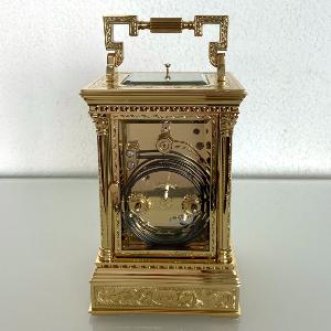 Pendule d'officier gravée L'Epée VENITIENNE cache aux oiseaux 703.53G