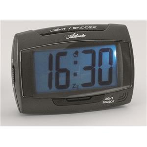 Rveil digital quartz gris anthracite, fonction rtro-clairage, lumire automatique PR1669-4