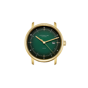Montre NAOS Solar cadran vert - Bracelet cuir noir S01-NS22-BR04