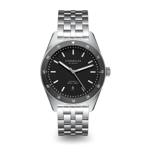 Montre MARUS AUTOMATIQUE noir-argent - Bracelet acier S02-MA03-ME13