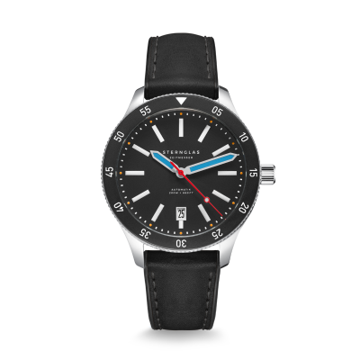 MARUS 2.0 noir rouge bracelet cuir noir S02-MA43-HY03