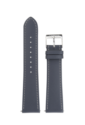 Bracelet de montre en cuir gris Junghans Meister Driver Day Date 21mm n°6489
